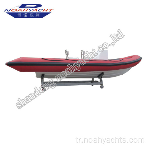 Fiberglas Kaburga Şişirilebilir Dinghy Boats 580